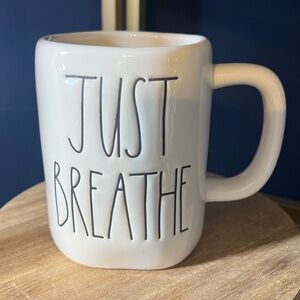 Rae Dunn "Just Breathe" Mug
